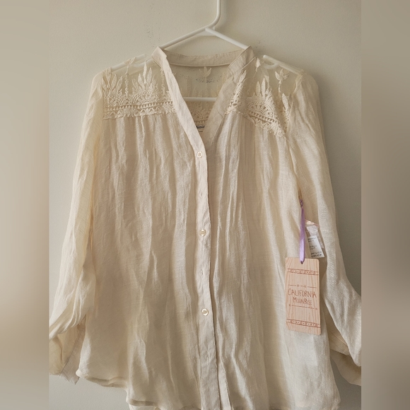 California Moonrise, Cream colored shirt, size:XS - Picture 1 of 6